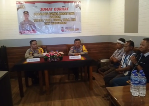 Curi, Judi, Miras, Soal Lalu Lintas, hingga Bising Suara Karaoke Dikeluhkan Warga dalam Jumat Curhat bersama Kapolres SBD