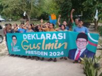 Komunitas Peduli Demokrasi Desa Kalena Wano Deklarasikan Muhaimin Iskandar sebagai Capres 2024