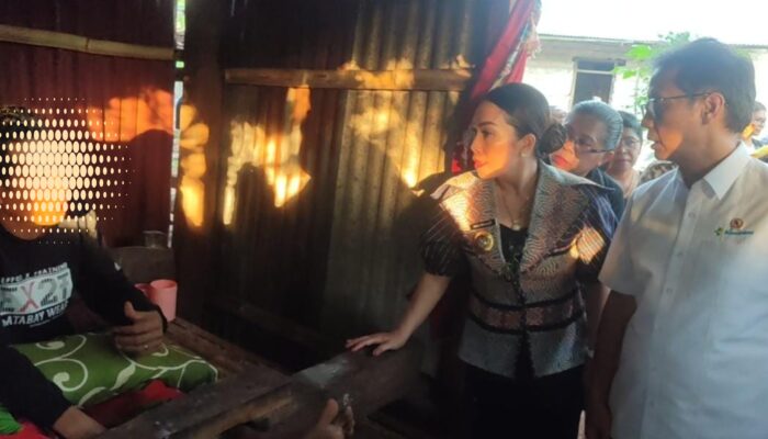 Berkunjung ke SBD Menkes Budi Gunadi Sadikin Sempatkan Waktu Jenguk ODGJ di Desa Kadi Pada