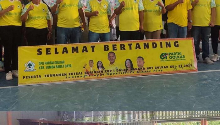 Turnamen Futsal Beringin Cup I Ramaikan Peringatan HUT ke-61 Partai Golkar di Sumba Barat Daya