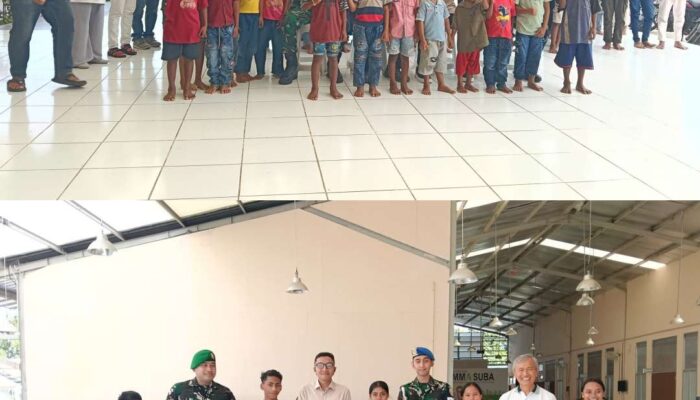 Tebar Kepedulian, Dandim 1629/SBD dan Kasi Um Kunjungi Panti Asuhan di Sumba Barat Daya
