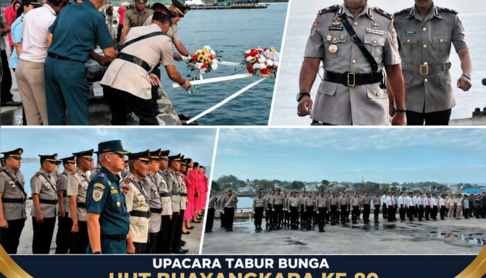 Upacara Tabur Bunga HUT Bhayangkara Ke-80, Polres Sumba Barat Daya Teguhkan Semangat Pengabdian kepada Masyarakat
