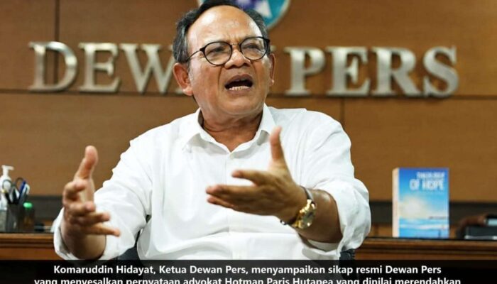 Dewan Pers Kecam Pernyataan Hotman Paris yang Dinilai Merendahkan Wartawan