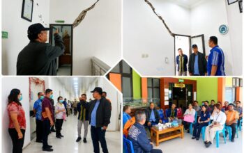 Bupati Sumba Barat Tinjau Kerusakan RSUD Waikabubak Akibat Gempa, Instruksikan Penyusunan Anggaran Renovasi