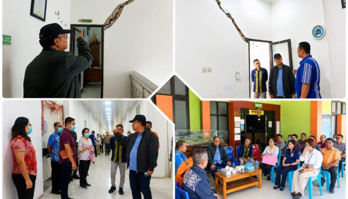 Bupati Sumba Barat Tinjau Kerusakan RSUD Waikabubak Akibat Gempa, Instruksikan Penyusunan Anggaran Renovasi
