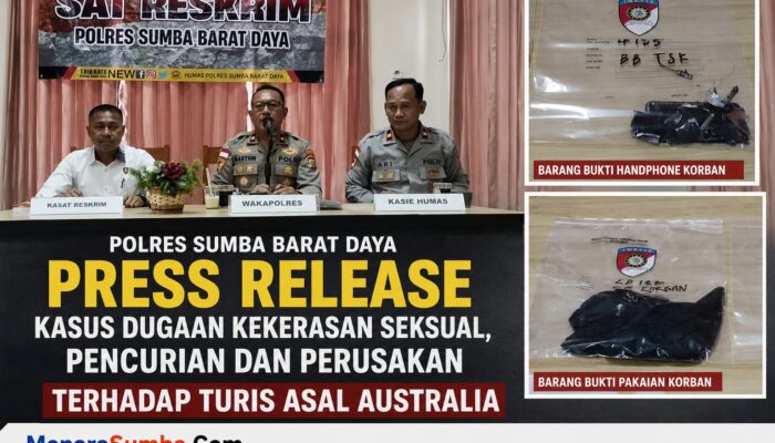 Polres SBD Tetapkan Pelajar 17 Tahun sebagai Anak Berkonflik dengan Hukum dalam Dugaan Kekerasan Seksual, Pencurian dan Perusakan terhadap Turis Asal Australia