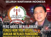 Pers Harus Jalankan Fungsi Kontrol Sosial, Jangan Jadi Panggung Propaganda dan Provokasi