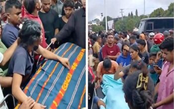 Mencekam! Mapolres Sumba Barat Dilempari Massa, Mobil Patroli Hangus, Kota Waikabubak Gelap Gulita