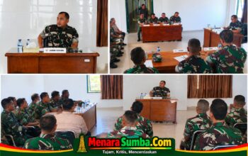Dandim 1629/SBD Pimpin Rapat Persiapan HUT ke-81 TNI