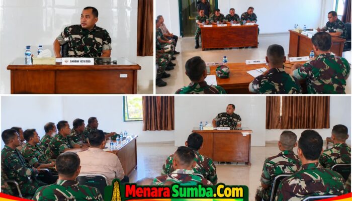Dandim 1629/SBD Pimpin Rapat Persiapan HUT ke-81 TNI