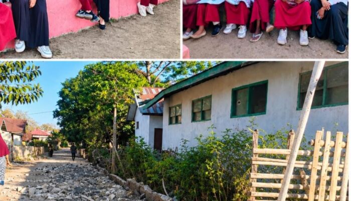 Gempa M5,9 Bikin Siswa SDI Pero Trauma, KBM Terpaksa Digelar di Teras Sekolah